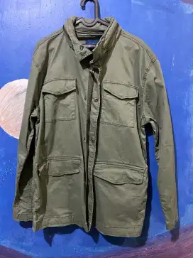 Jaket parka hijau army