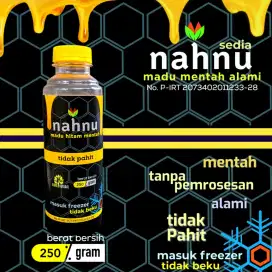 nahnu madu hitam mentah alami 250g,TIDAK PAHIT,mentah, alami