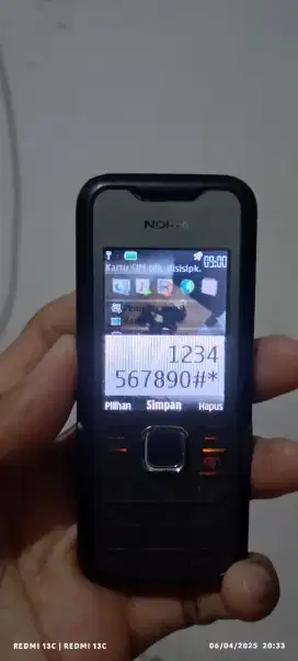 Dijual hp Nokia 7210 Supernova kondisi normal fungsi
