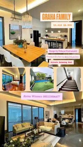 Dijual Rumah Graha Family Design Arsitek Terkenal