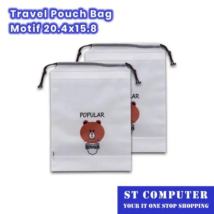 Travel Pouch Bag Motif 20.4x15.8 Isi 6