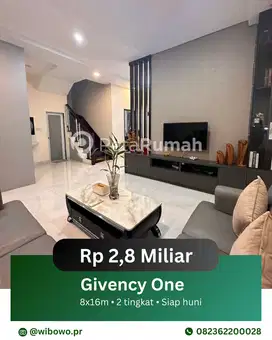 DIJUAL VILLA INCLUDE PERABOT JALAN GAPERTA UJUNG KOMPLEK GIVENCY ONE
