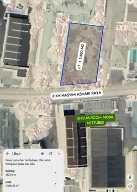 Disewakan Tanah di Jln Raya Hasyim Ashari Cipondoh kota Tangerang