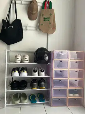 Rak Gantungan / Rak Sepatu Topi Helm Tas Serbaguna