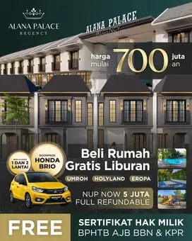 Jual Rumah, Alana Palace Regency, Cluster Baru, lokasi Nol jalan OERR