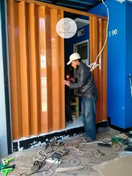 Jual Folding Door, Pintu PVC Lipat, Pintu PVC Geser Sekat Ruangan