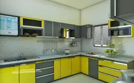 Kitchen set anti rayap backdrop lemari tv