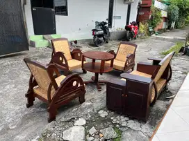 Kursi cirebonan bahan jati lawasan , bahan full kayu jati tua tebel2