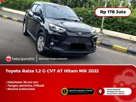 [ TANGAN PERTAMA ] Toyota Raize 1.2 G CVT AT Hitam 2022 2023