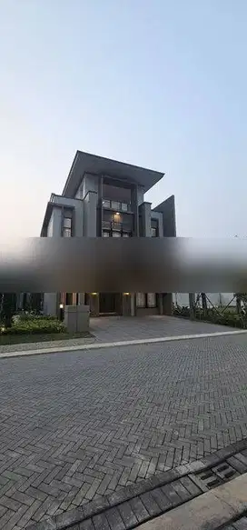Rumah Modern Artdeco Facade Design 2 Lantai Baru Semi Furnished