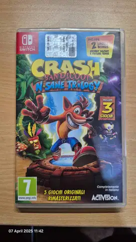 Nintendo Switch Crash Bandicoot N. Sane Trilogy