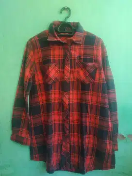 Kemeja flanel wanita preloved
