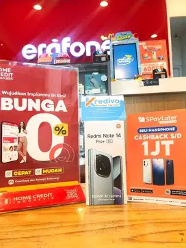 Redmi note 14 pro+ 5G 8/256gb bisa kredit cicilan 0%