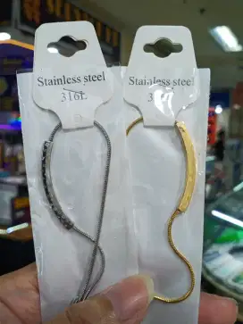 Gelang serut stainles - titanium