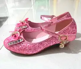 Sepatu pesta anak perempuan import heels princess