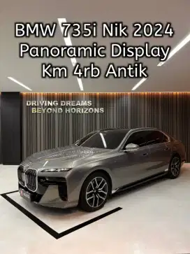 BMW 735i M-Sport 2024 New Model Abu-abu Metalik B1FTG mdl 2023