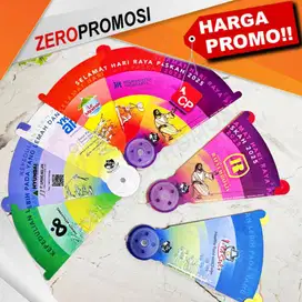 Souvenir Paskah Kipas Buku PVC Custom Design