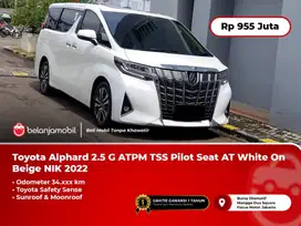[ TSS ] Toyota Alphard 2.5 G ATPM Pilot Seat AT White PUTIH 2022 2023