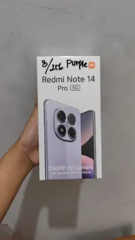 PROMO TERMURAH REDMI NOTE 14 PRO 5G  8/256 NEW SEGEL GARANSI RESMI