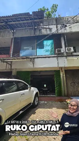 dijual Ruko ciputat Lokasi Strategis hadap jalan utama