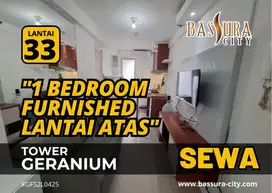 Disewakan 1 Bedroom Furnished Apartemen Bassura City Lantai 33