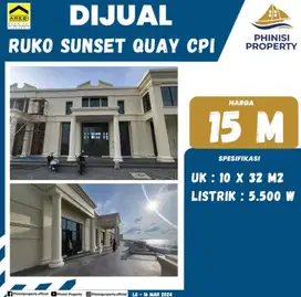 DIJUAL Ruko Sunset Quay A Harga Termurah di Citraland City CPI