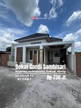Rumah baru dekat exit Tol dan Candi Sambisari Purwomartani
