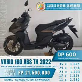 syarat cukup dengan KTP & KK Vario 160 Abs th 2022 second DP 600 ribu
