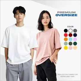 OVERSIZE Kaos Polos Cotton Combed 24s