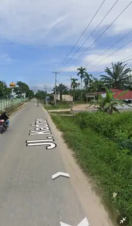 Tanah  tepi aspal jl Kadiran kulim pesantren 17,5x64m