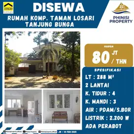 DISEWAKAN Rumah Kompleks Taman Losari Tanjung Bunga