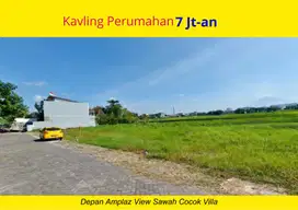 Di Kota Jogja, Tanah View Sawah Cocok Bangun Villa