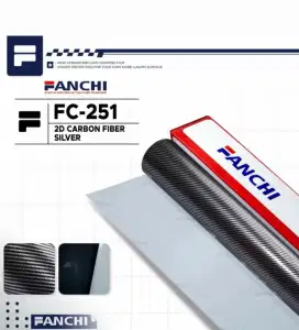 Fanchi Karbon Roll 8 meter sticker skotlet mobil motor
