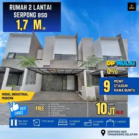 S788.Rumah 2Lt Mewah Anti Masuk gang Ckp dgn 10 Jt Akad di Serpong BSD