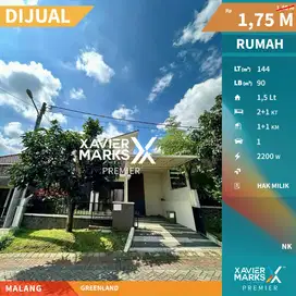 Dijual Rumah Siap Huni Dijual di Greenland Tidar Malang