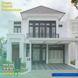 Rumah Modern 2 Lantai Summarecon Lokasi Strategis Promo Free PPN 100%
