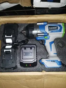Impact/impek Wrench Kamolee 4100Nm+Baterai 9ah 2pcs.COD.Nego.