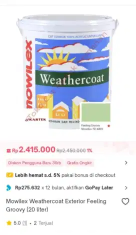 Cat tembok mowilex (BARU)