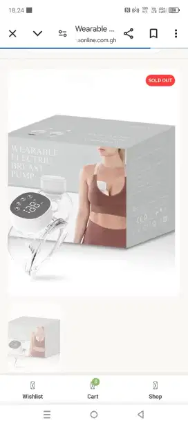 Wearable breast pump my 376