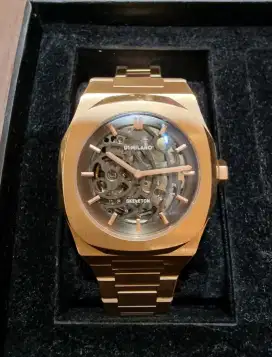 Jam tangan D1 Milano Automatic Skeleton Rose Gold