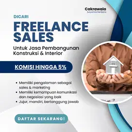 Freelance SALES / BUSINESS DEVELOPMENT untuk jasa KONSTRUKSI