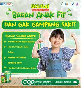 GIZIDAT Original Suplemen 3x Penambah Nafsu Makan Anak