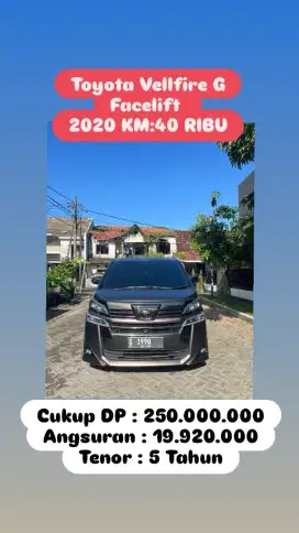 Toyota Vellfire G Facelift 2.5 at 2020