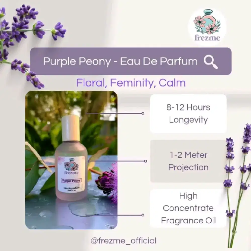 Frezme Eau De Parfum 50ml - Purple Peony