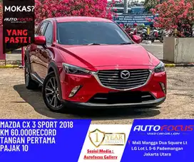 Tdp25JT Mazda CX3 Touring Skyactive AT Merah 2018 Low Km Murah Bagus