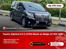 [ PAJAK PANJANG ] Toyota Alphard 2.5 G ATPM Black HITAM AT 2015 2016