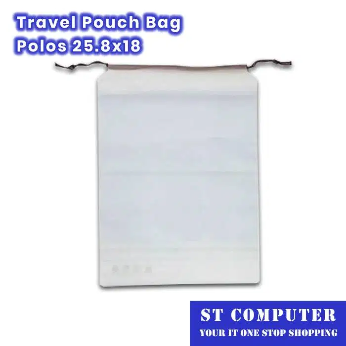 Travel Pouch Bag Polos 25.8x18 Isi 6