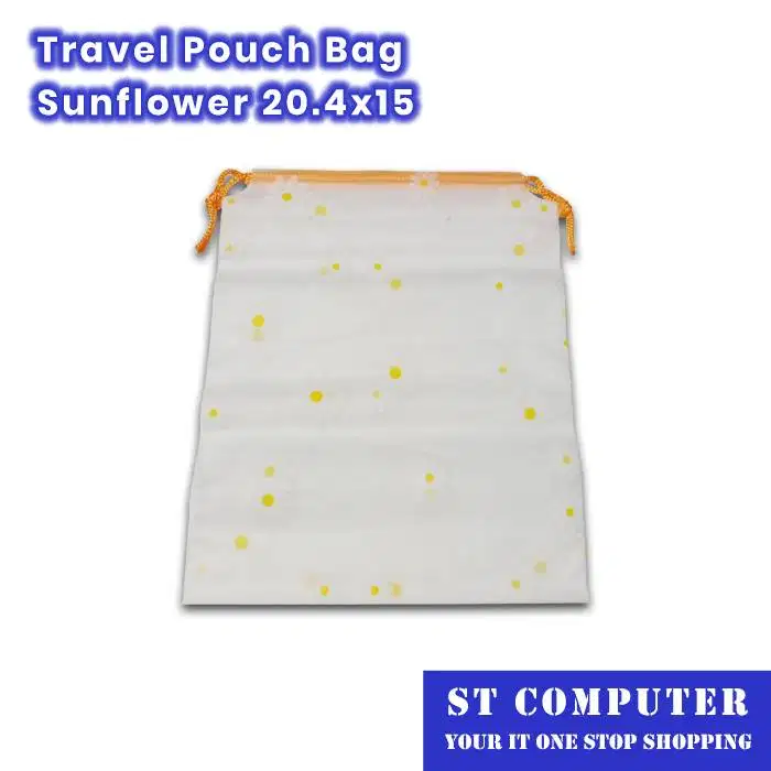 Travel Pouch Bag Sunflower 20.4x15 Isi 6