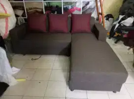 Sofa L selonjor ukuran 200x170 (Maulida sofa)