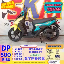 ( gear tahun 2023 dp:500 angsuran 25rb/hari km low)